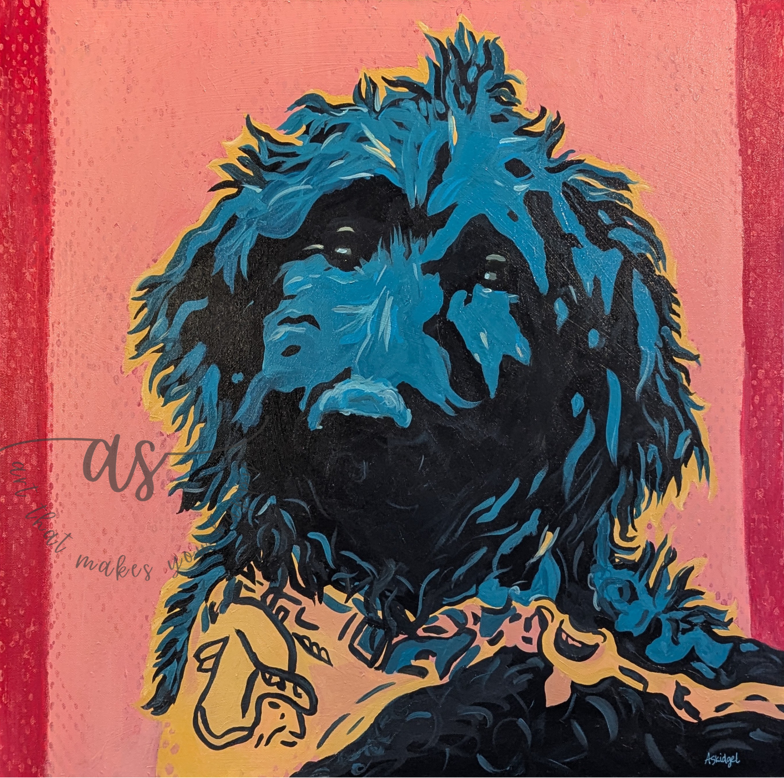 Rosie (w/watermark) Original Acrylic on Canvas