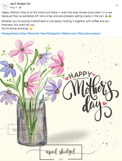 Mother's Day Post from April Skidgel Art